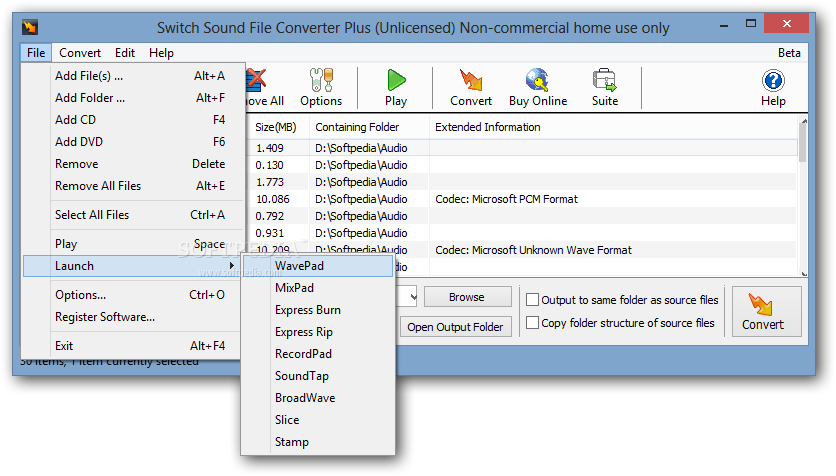 Nch switch audio file converter
