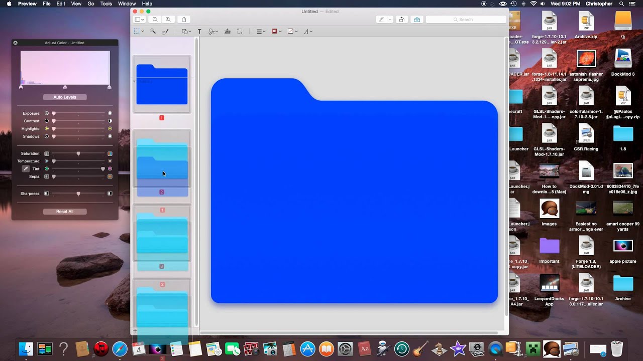 change mac folder color